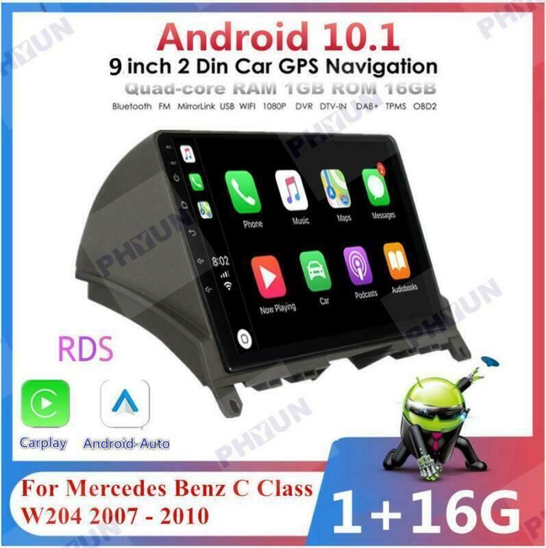 for Mercedes-Benz C Class W204 2007-10 9 Android GPS Video Radio Player Canbus