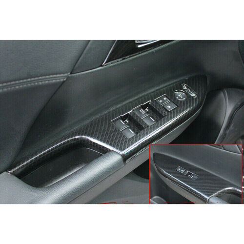 for Honda Accord 14-2017 DX Window Lift Panel Switch ABS Carbon Fiber Cover Trim