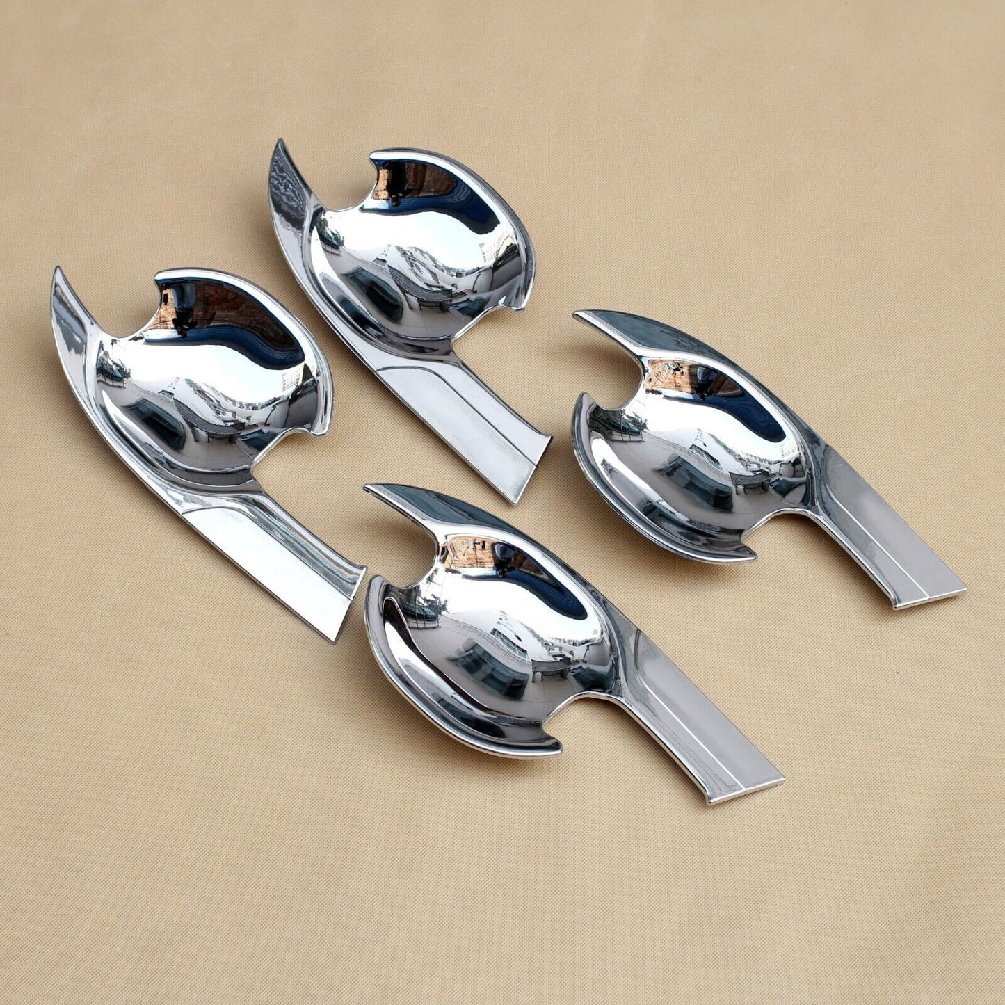 Chrome Outer Door Bowl Protector Cover Trims For 2013-2021 for Mitsubishi Outlander