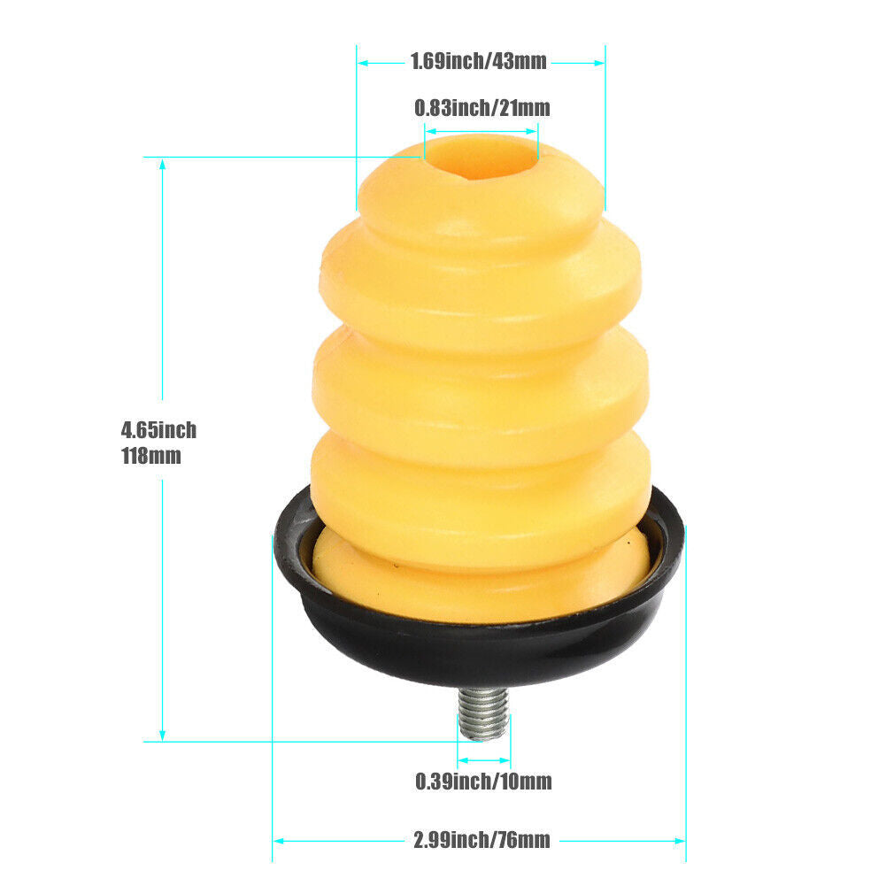 2-Piece Rubber Jump Bumper Rear Frame for 1999-2006 Silverado 1500 - new