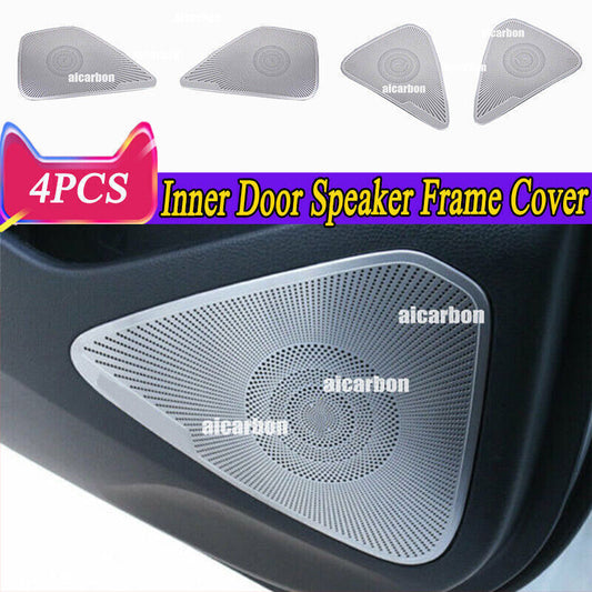 4X Silver Inner Door Horn Speaker Molding Cover Trim for Toyota for Corolla 20-2024