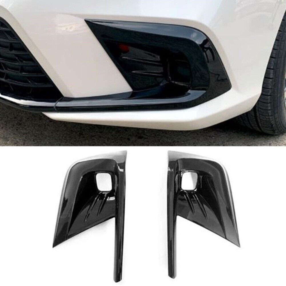 A pair of front fog light cover parts for the 11th generation 2022 for Honda for Civic .