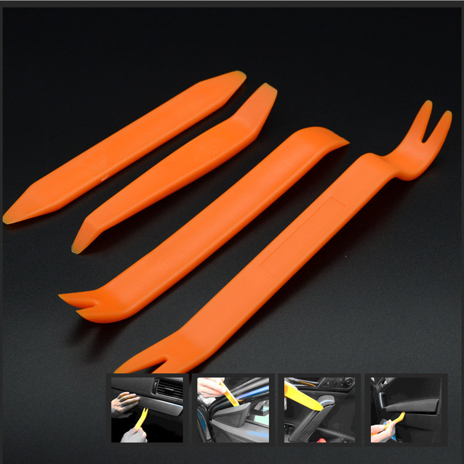 Car Trim Panel Clip Turn Lights Radio Audio Removal Pry Open Disassembly Tool 4P