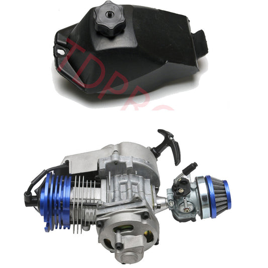 Racing 2 Stroke 49cc 50cc Engine Motor + Fuel Tank Scooter Pocket Dirt for Mini Bike