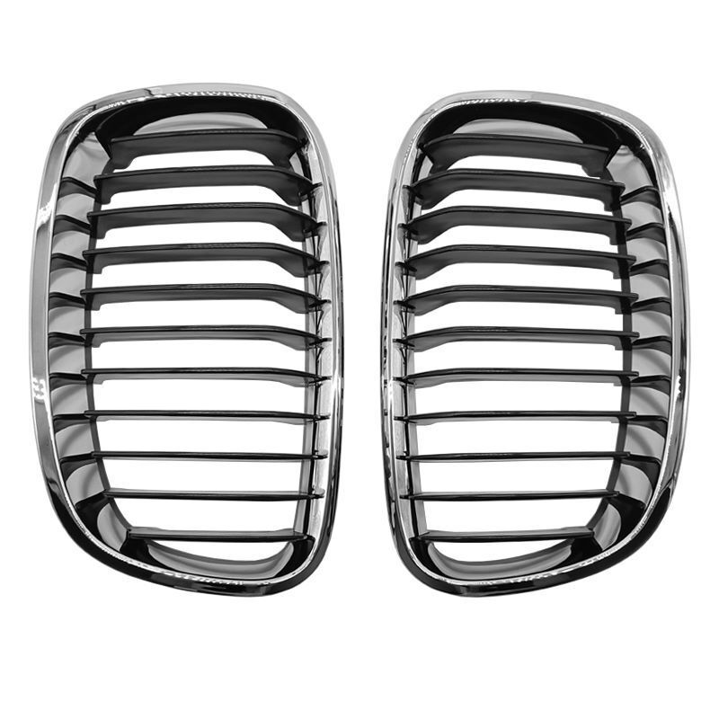 1Pair Front Left+Right Black Bumper Grill Grille for BMW F20 F21 1 Series