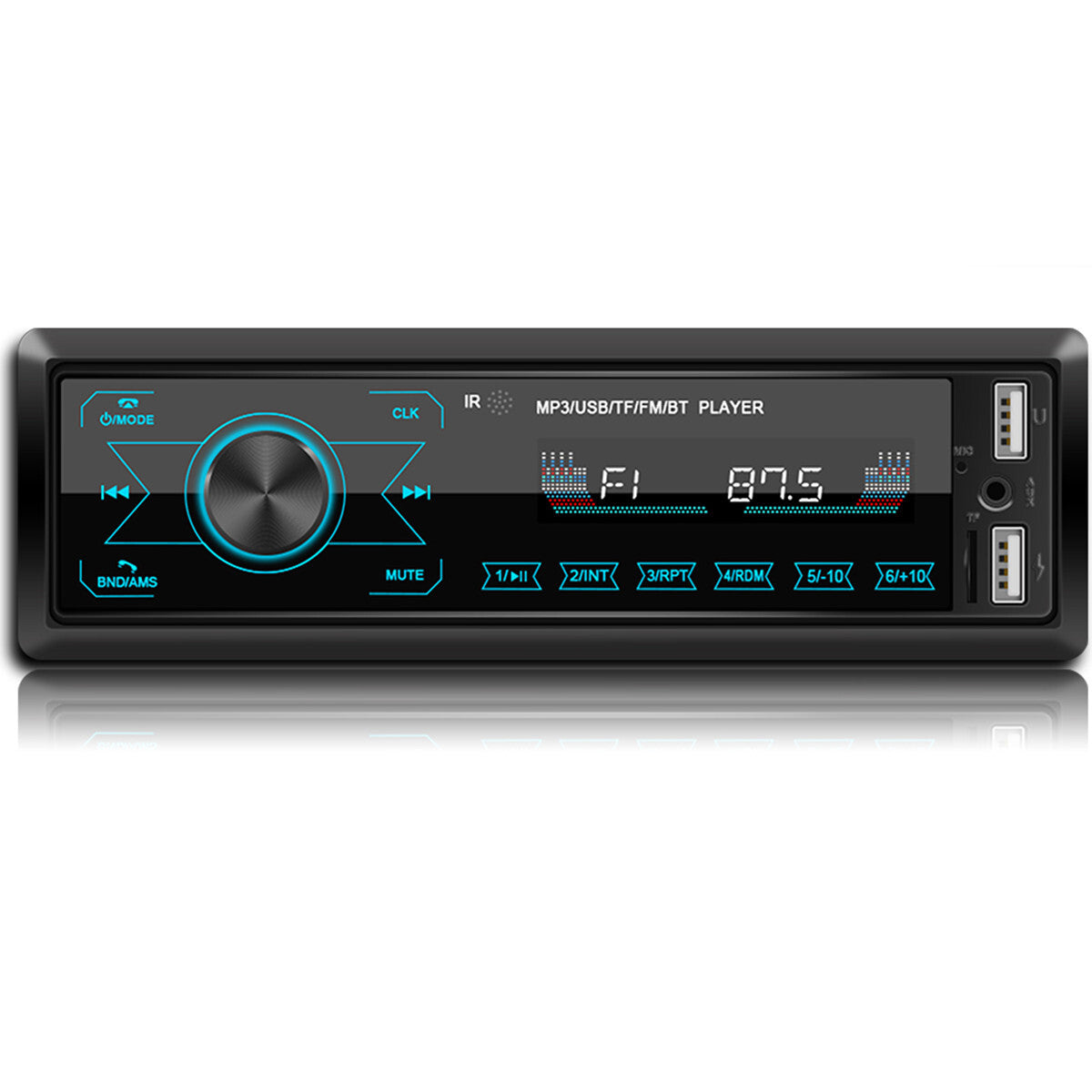 Bluetooth Car FM Radio MP3 Player Single 1 DIN USB Stereo Audio Receiver AUX