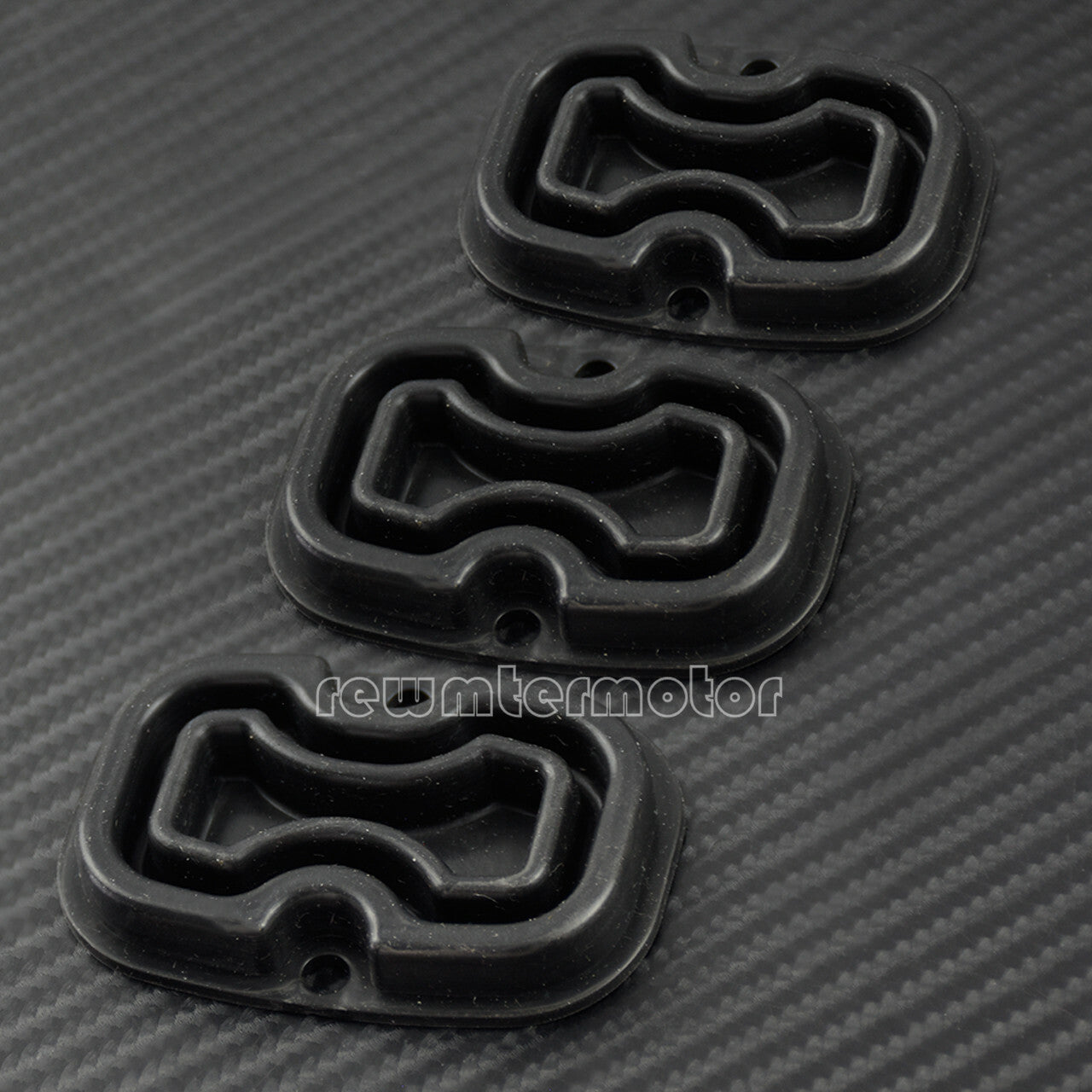 3 Pcs Rear Brake Master Cylinder Cover Gasket Rubber Fit for Harley Touring 08