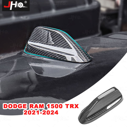 Real Carbon Fiber Shark Fin Roof Antenna Cover Trim For 2019-2024 for Dodge for RAM 1500