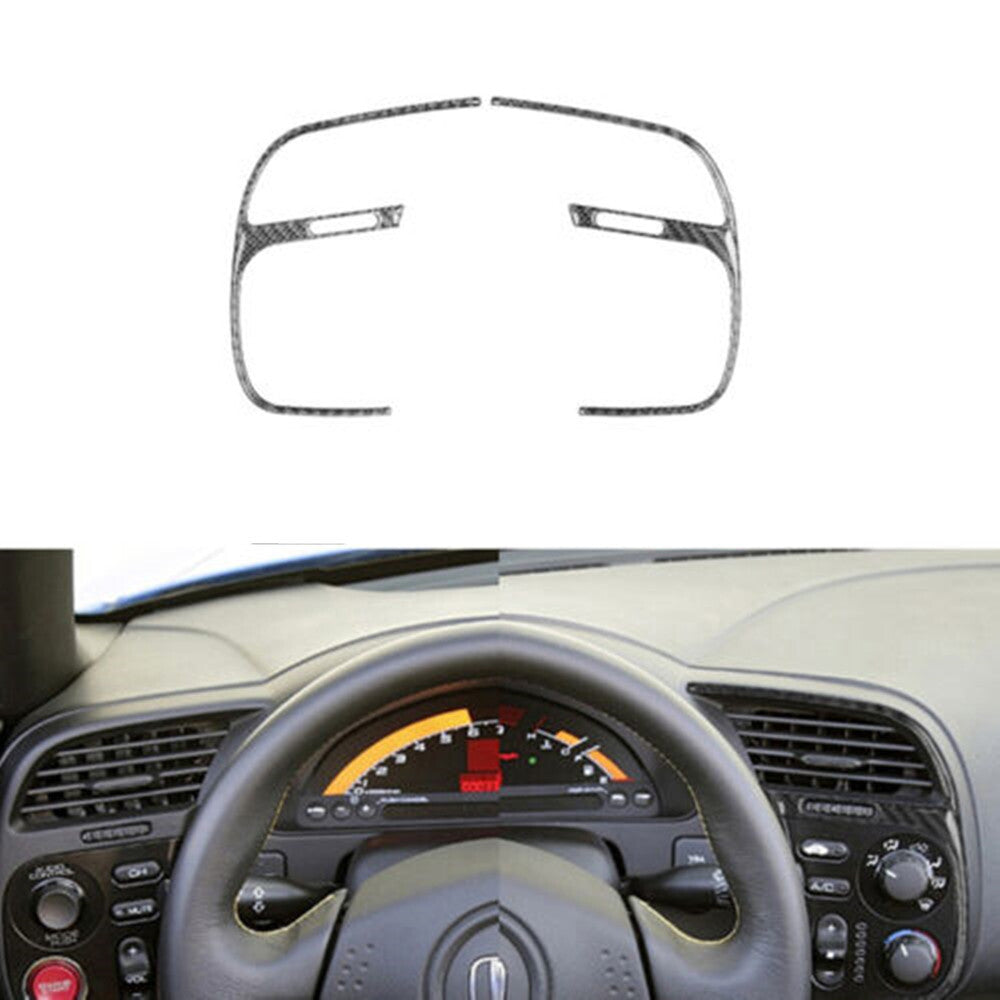 Carbon Fiber Driver Side Air Vent Outlet Cover Trim for Honda S2000 2004-2009