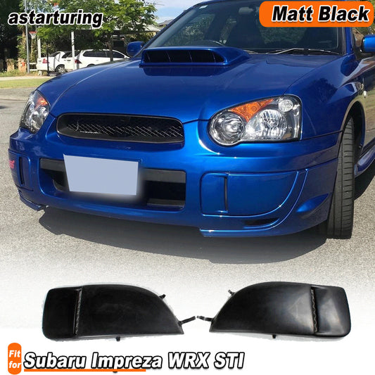 PU Front Bumper Lamp Cap Fog Light Covers for Subaru Impreza WRX STI 2004-2005