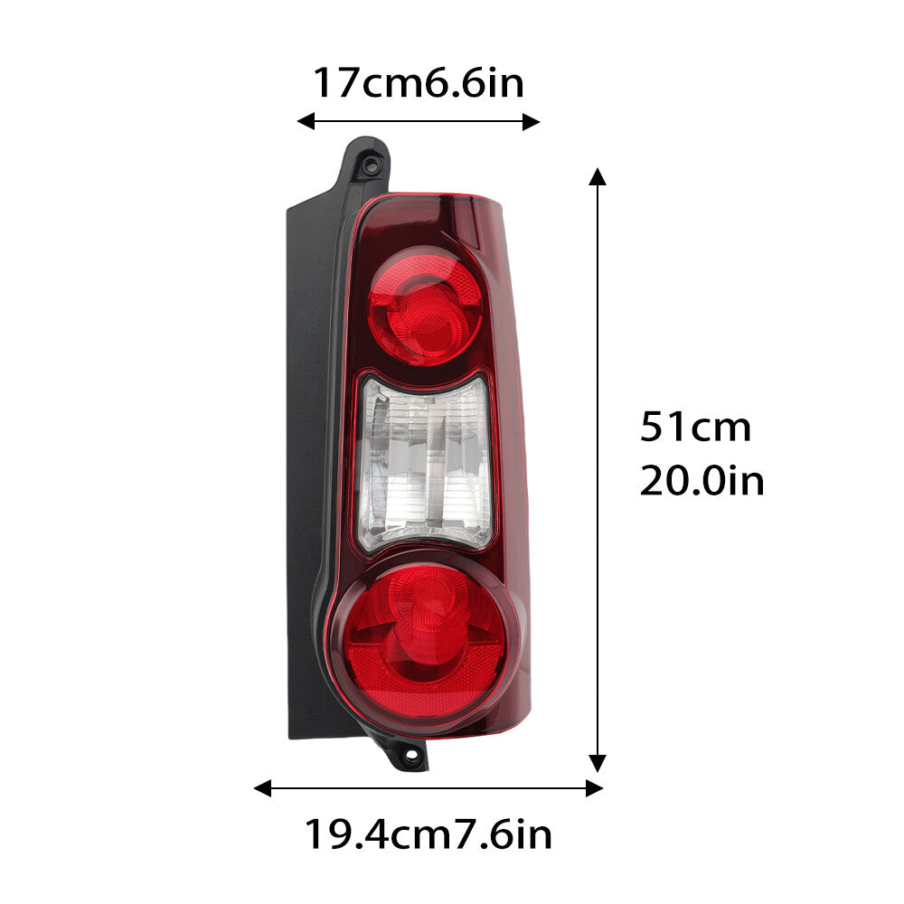 Für for Peugeot Partner Van 2012-2019 Rücklicht Rückleuchte Heckleuchte Rechts