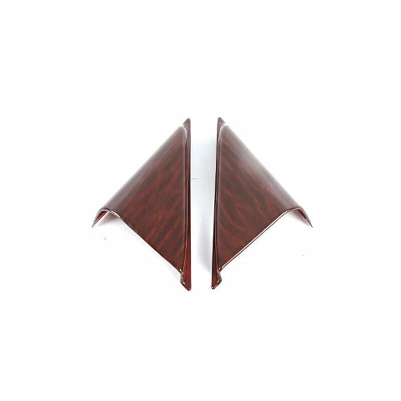 A Post Front Triangle Cover Trim for Nissan Armada Y62 2017-2020 Red Wood Grain