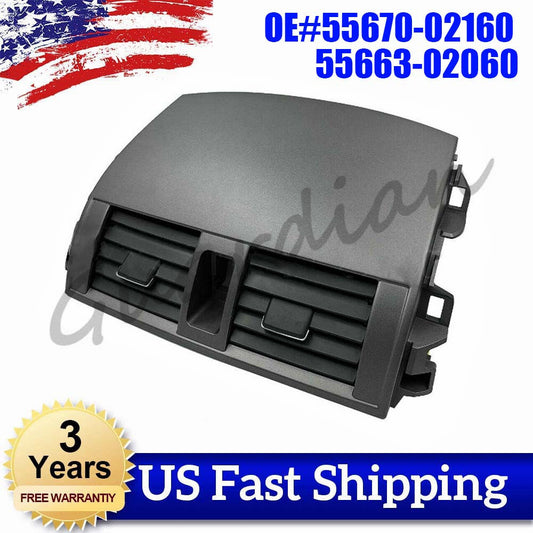 55663-02060 1 piece center dashboard air conditioning socket ventilation panel suitable for Toyota for Corolla 08-13