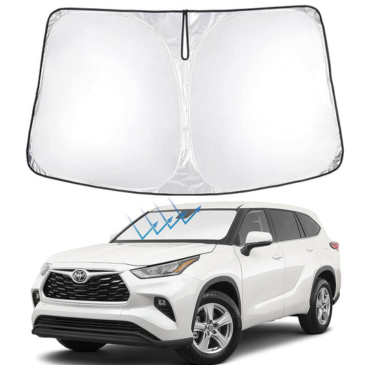 Fits 2001-2023 for Toyota Highlander Front Windshield Sun Shade UV Block Cover