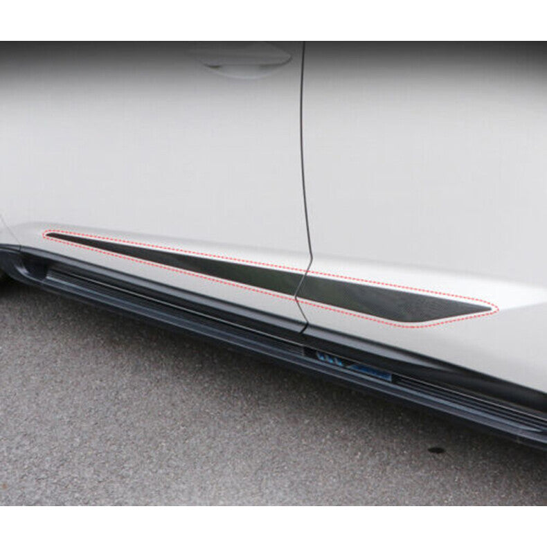 Carbon Fiber Steel Side Door Body Guard Molding Cover Trim for Lexus NX 2015-21