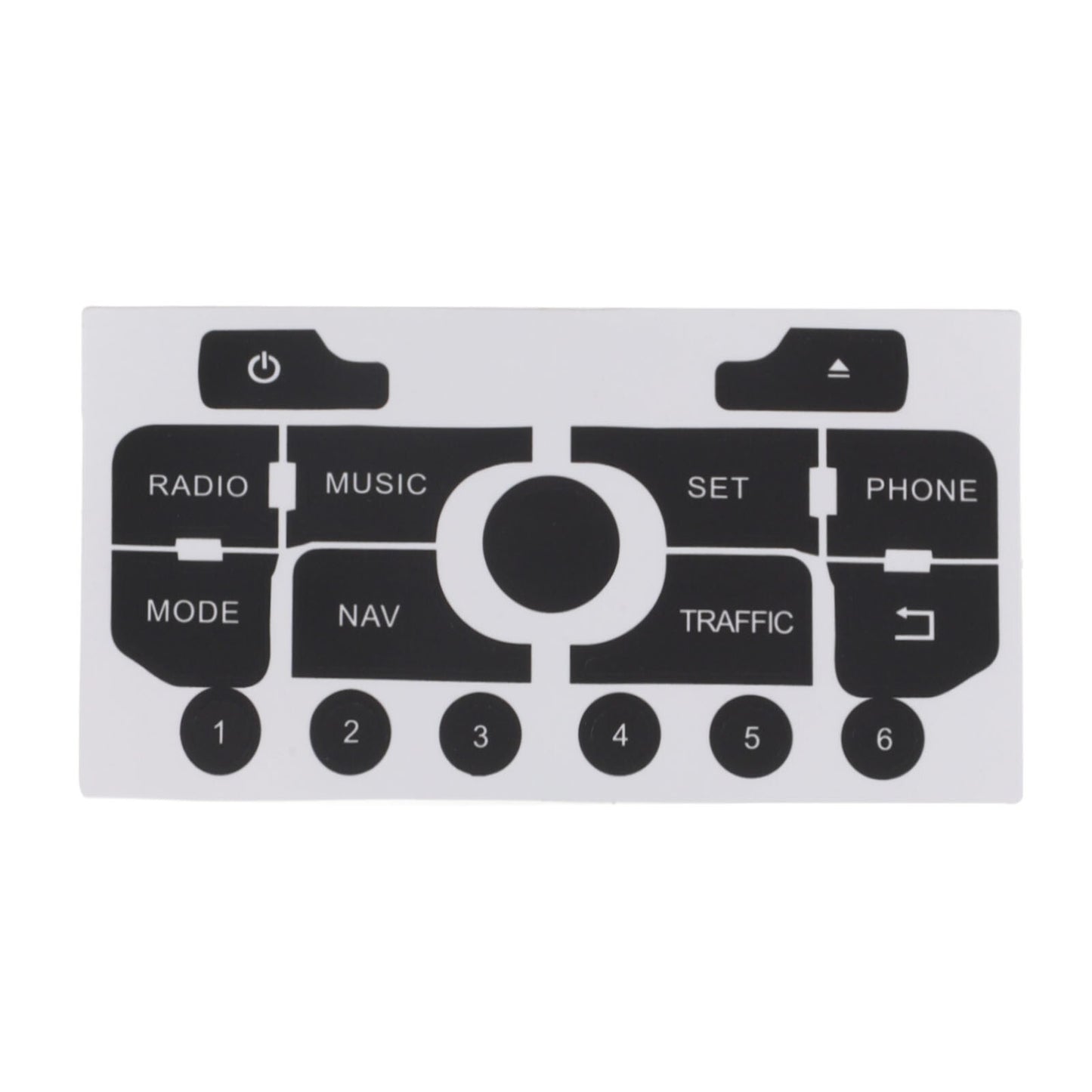 Recovery function with sticker for 308/for 3008 navigation radio