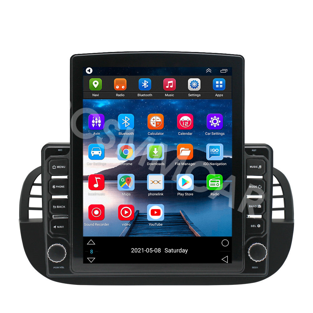 9.7 Android 14 Fit for Fiat 500 2007-2015 Radio Stereo Player Head Unit 2+32G