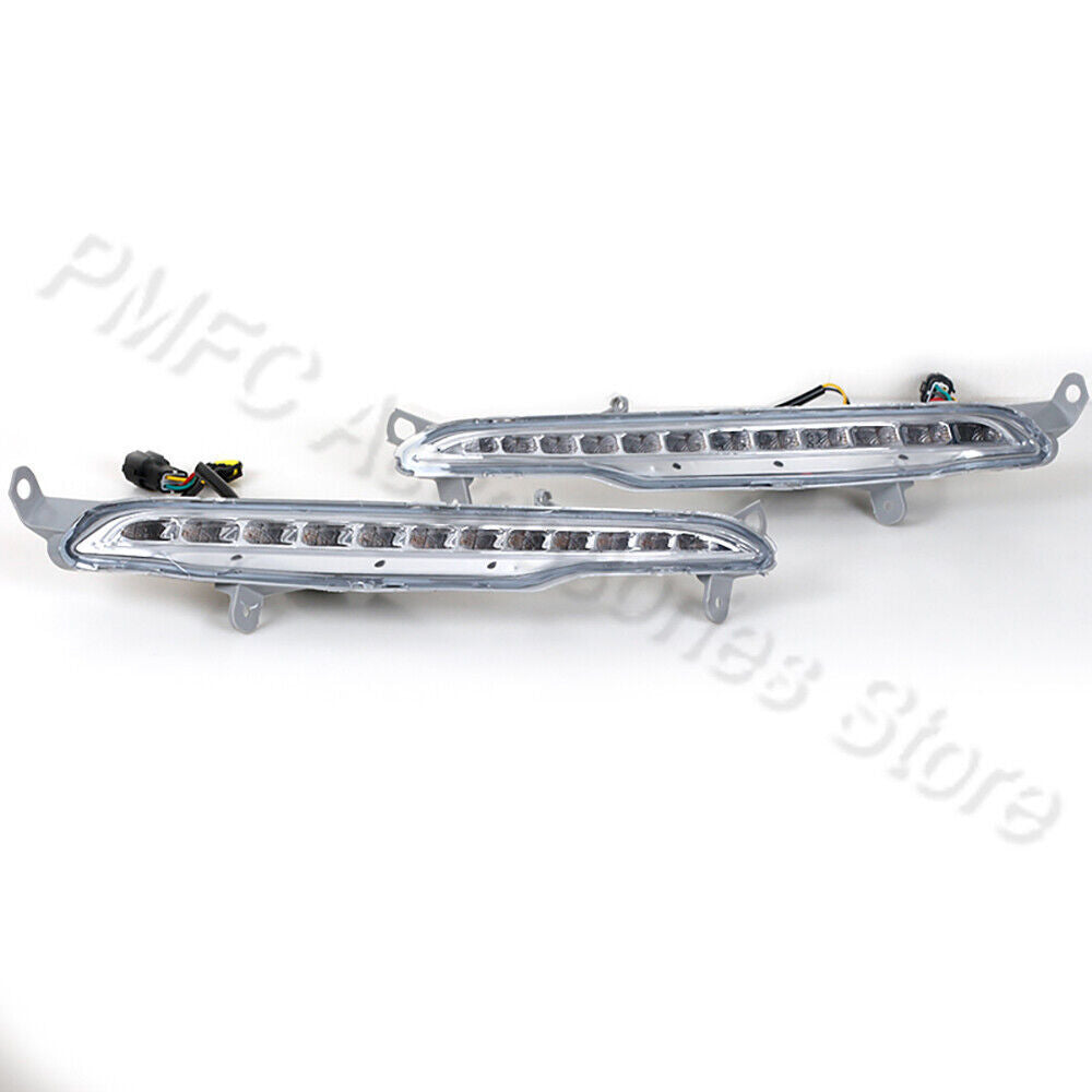 A pair of LED daytime running lights for the front bumper are suitable for the for Kia K5 Optima 2011-2014.