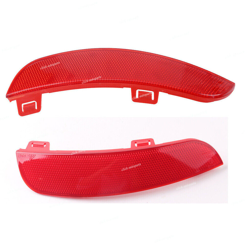 Pair Rear LeftRight Side LED Bumper Reflector Lens Fit For 08 for Volvo S40 V50 Red