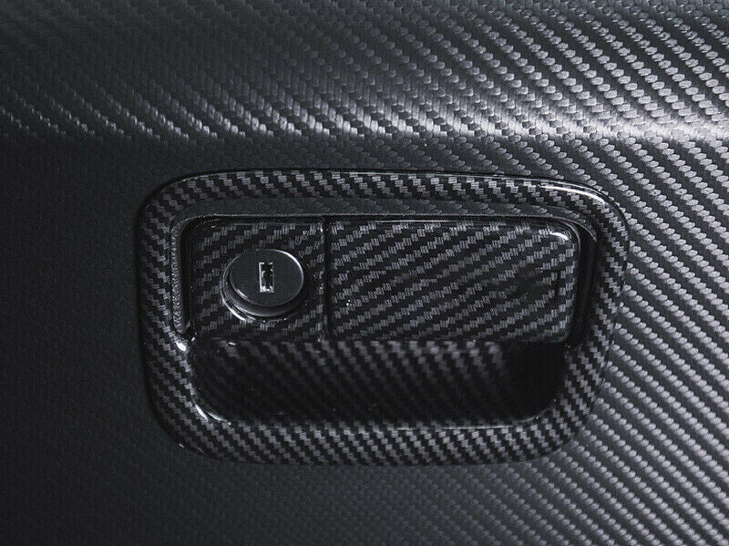 for Co -Pilot Storage Box Handle Sticker Trim 3 for Honda CRV 2017-22 Carbon Fiber