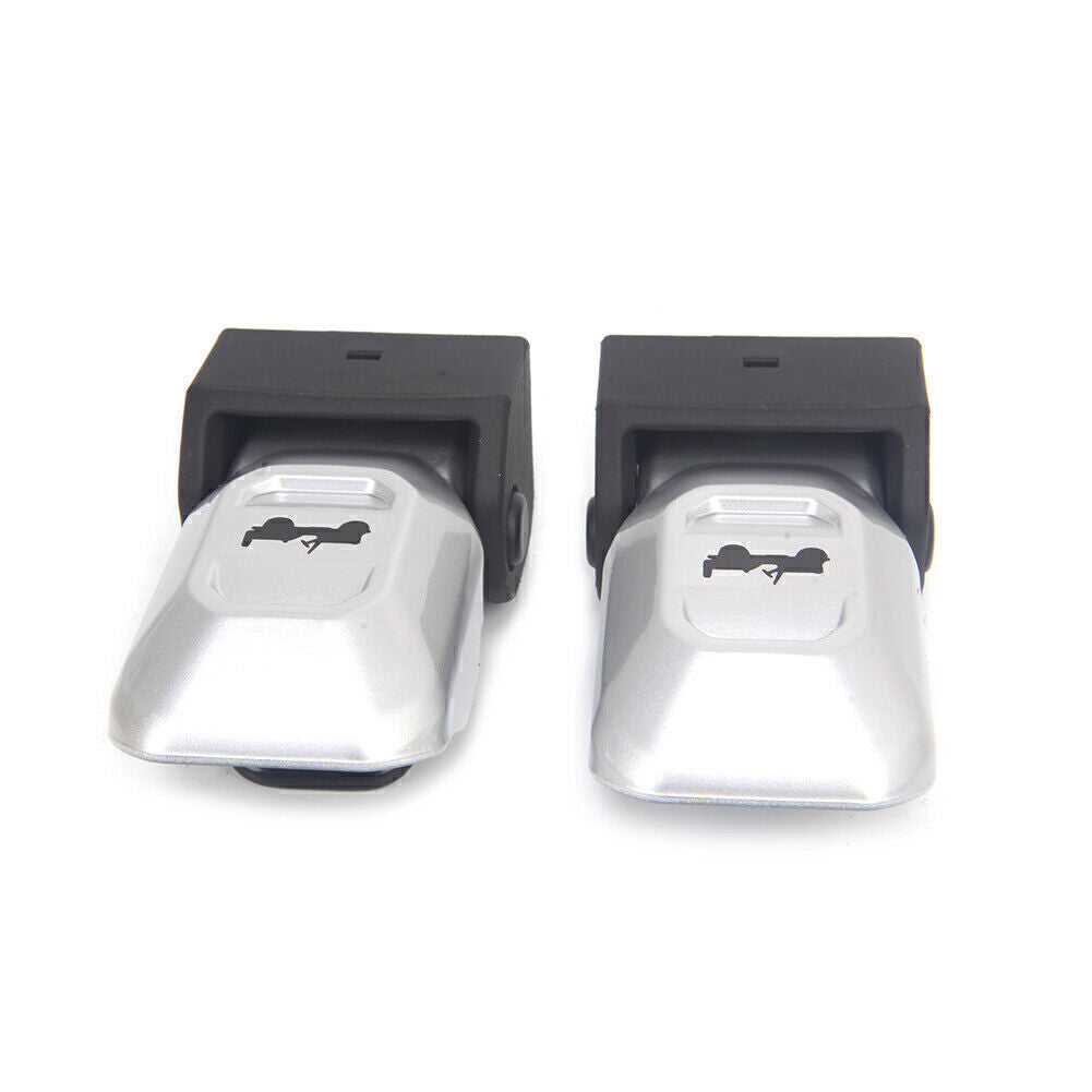 2x Hood Lock Latch For 2018-2021 for Jeep for Wrangler JL Gladiator Silver