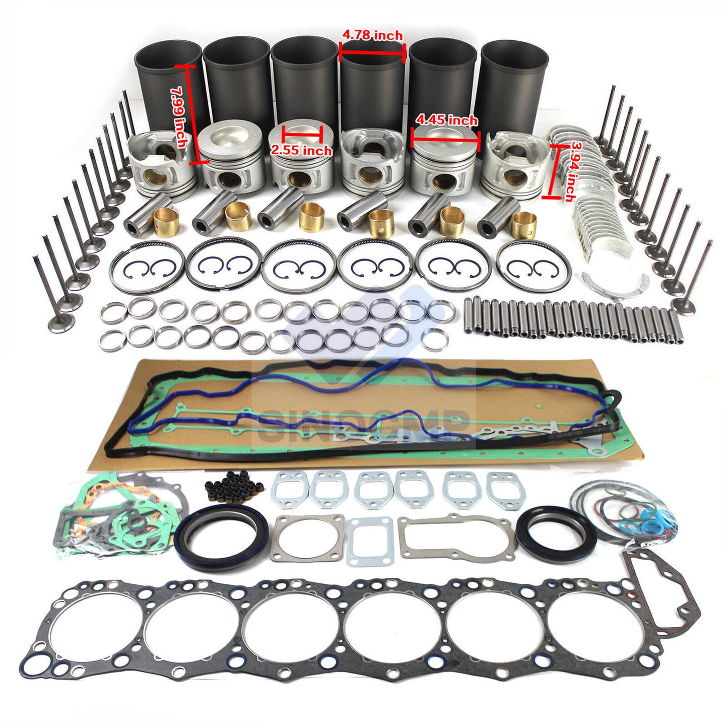 Engine Rebuild Kit for Truck for Hino J08ET J08E JO8C JO8ET JO8E JO8CT J08C J08CT