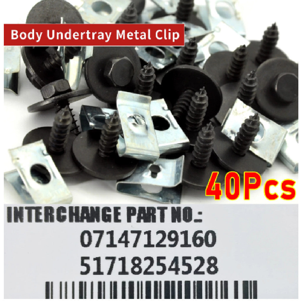 40 parts underrun protection underbody engine protection kit clip set for BMW 3 Series E46