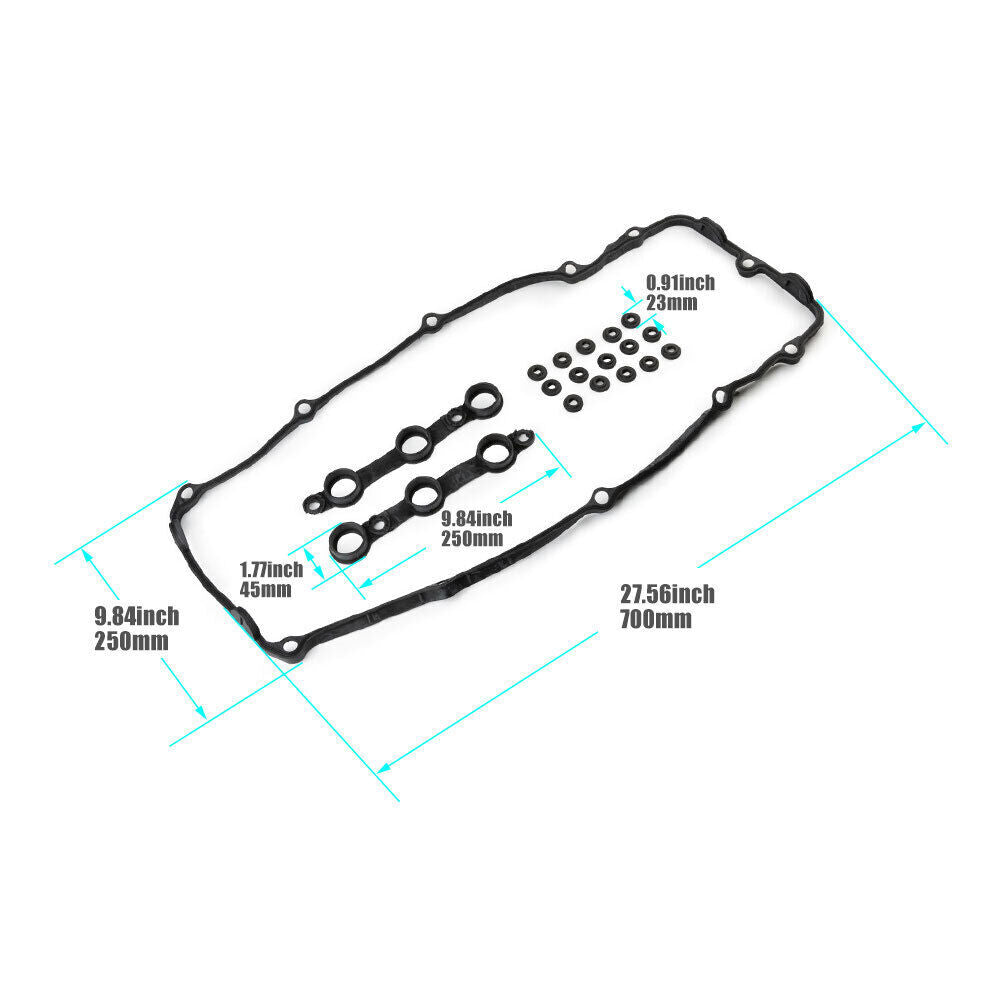 Valve Cover Gasket Kit for BMW E39 E46 E60 X3 X5 Z4 525i 530i 320i L6 2.5L 3.0L