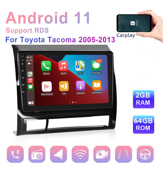9'' Android Car Stereo For CarPlay GPS Navi 4G Fit For 2005-2013 for Toyota Tacoma