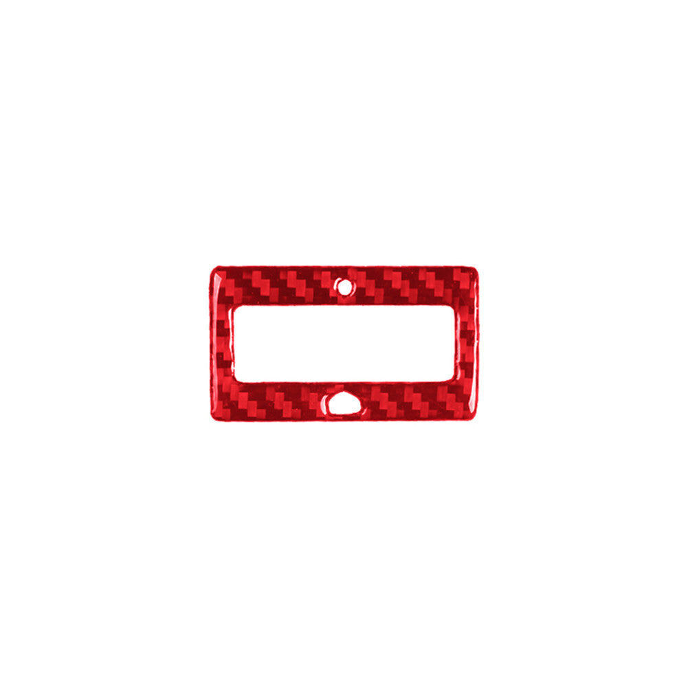 Carbon Fiber Top Front Console Panel Trim Stickers for Audi TT 8N 2001-2006 Red