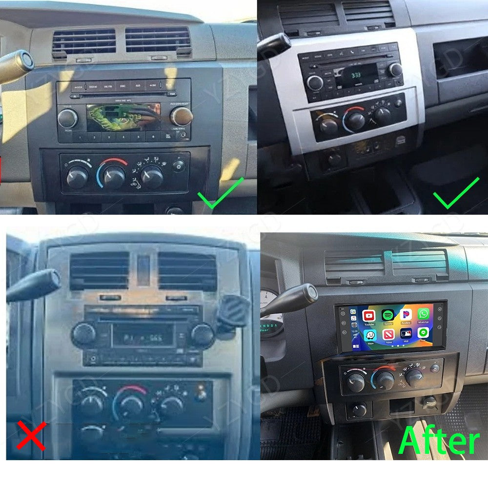 for Dodge Dakota 2005-2011 7Android 14 Carplay Car Stereo Radio GPS Navi Wifi