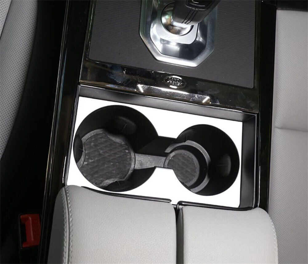 Silver ABS Water Cup Holder Panel Trim for Land Rover for Range Rover Evoque 2020-23