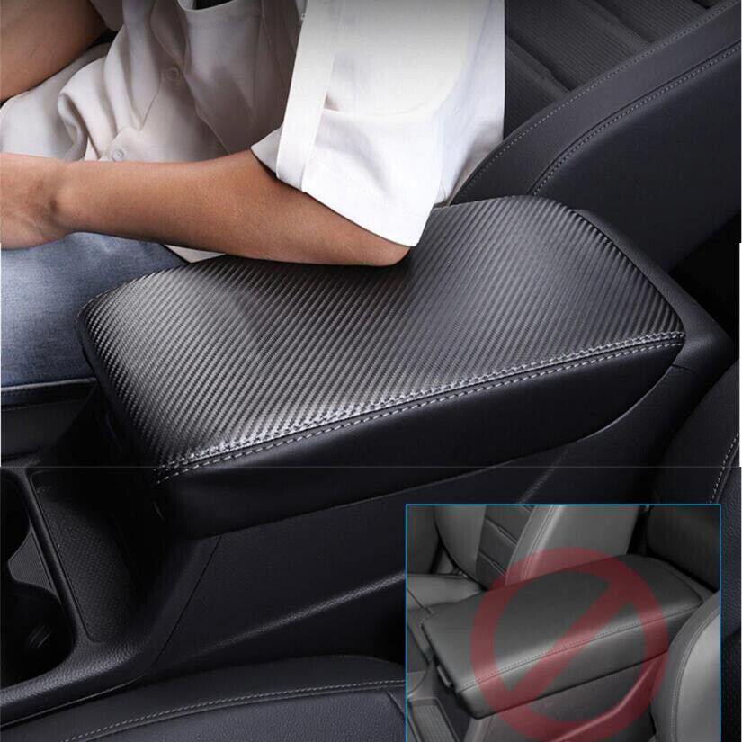 for Honda CR-V 2023-2024 Carbon Fiber Center Console Armrest Cover Cushion Mat