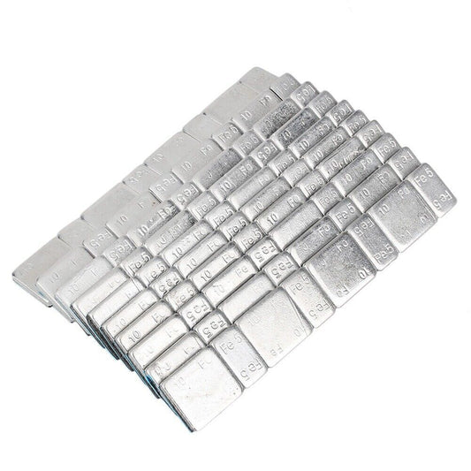For Auto Car Truck Motor Van Strip Stick on Wheel Balance Weights Silver 10x