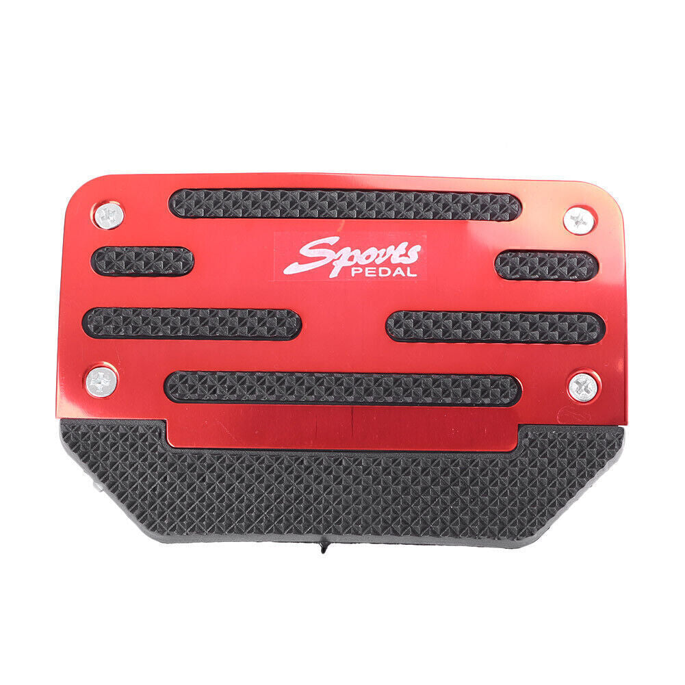Manual Brake Footrests Sport Foot Pedals Anti-slip Red Auto Red Blue Silver