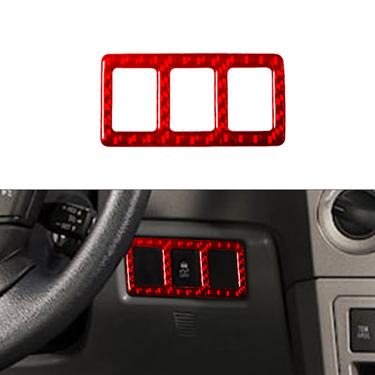 Red Steering Wheel Right Button Frame Trim Cover for Toyota Tundra 2007-2013