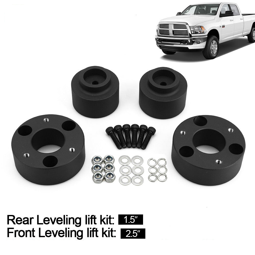 2.5inch Front  1.5 Rear Full Lift Kit Leveling Kit for Dodge for Ram 1500 4WD 2WD