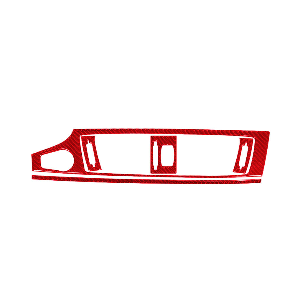 Red Carbon Fiber Center Vent Outlet Cover Trim for BMW X3 F25 X4 F26 2011-2017