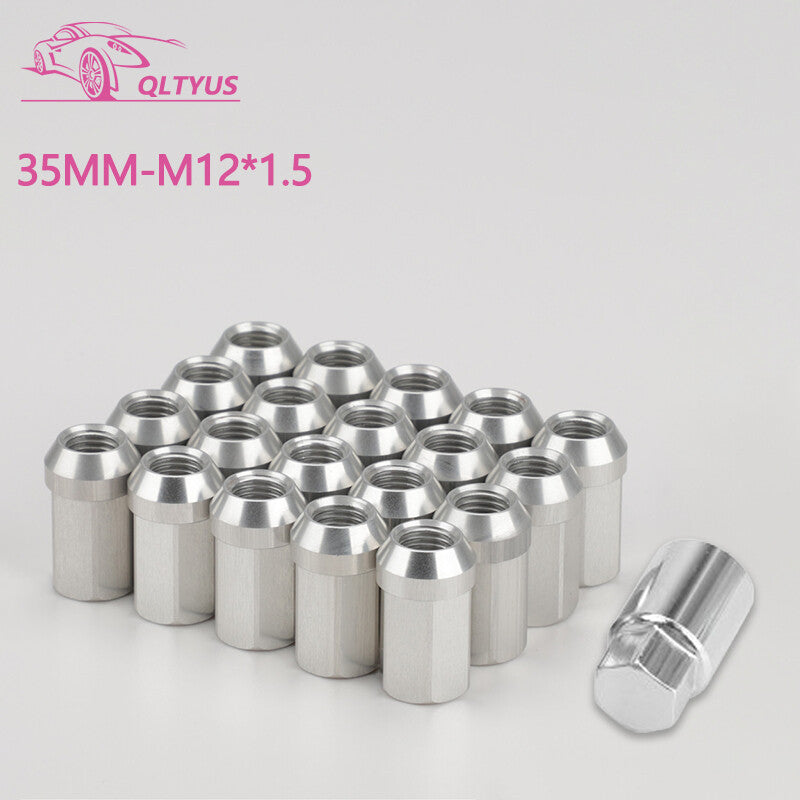 20-pack 35mm 19 HEX M121.5 aluminum wheel lock nuts, wheel lug nuts, anti-theft
