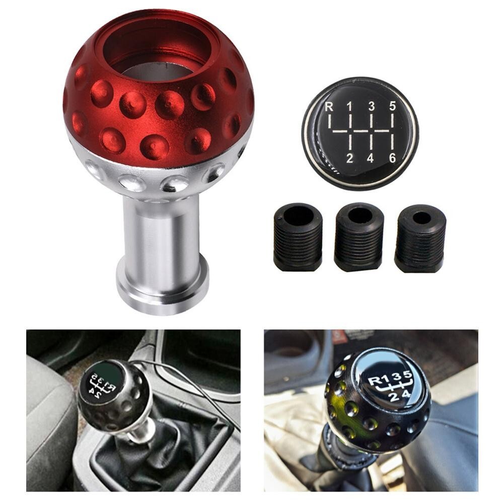 Aluminum 6MT Car Gear Shift Knob Head Manual gear lever Handball Red