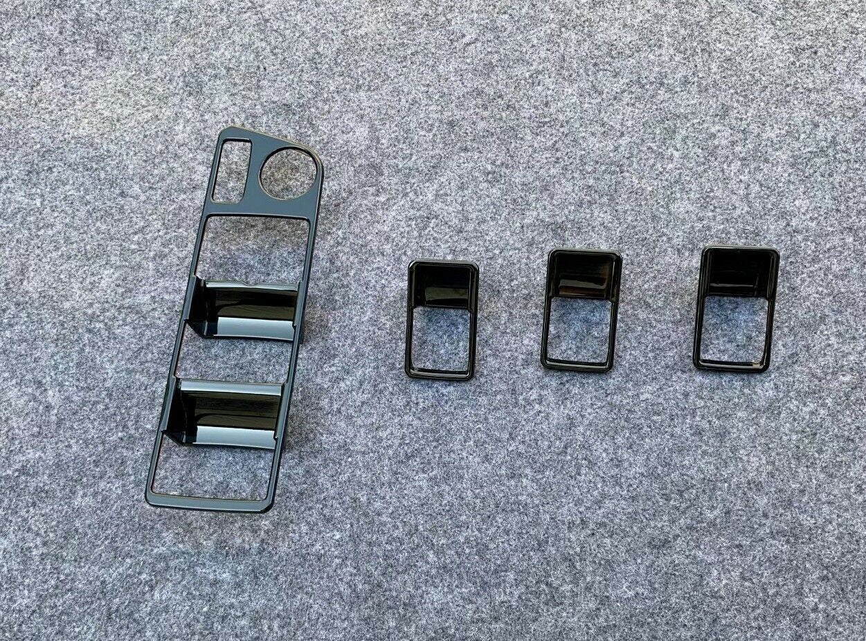 Window Lift Panel Switch Black Covers ABS For 2020-2023 for Toyota Harrier Venza LHD