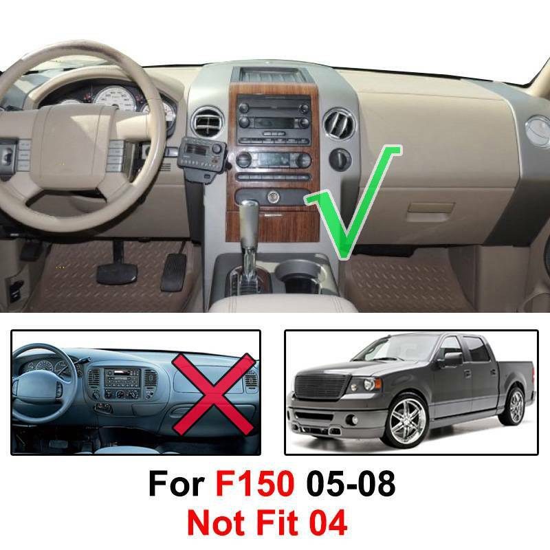 for Ford F150 Dash Cover Mat Dashmat 2005 2006 2007 2008 Black Dashboard US