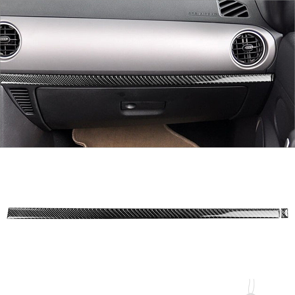 Carbon Fiber Passenger Side Dash Cover Trim Strip for Mazda MX-5 Miata 2009-2015