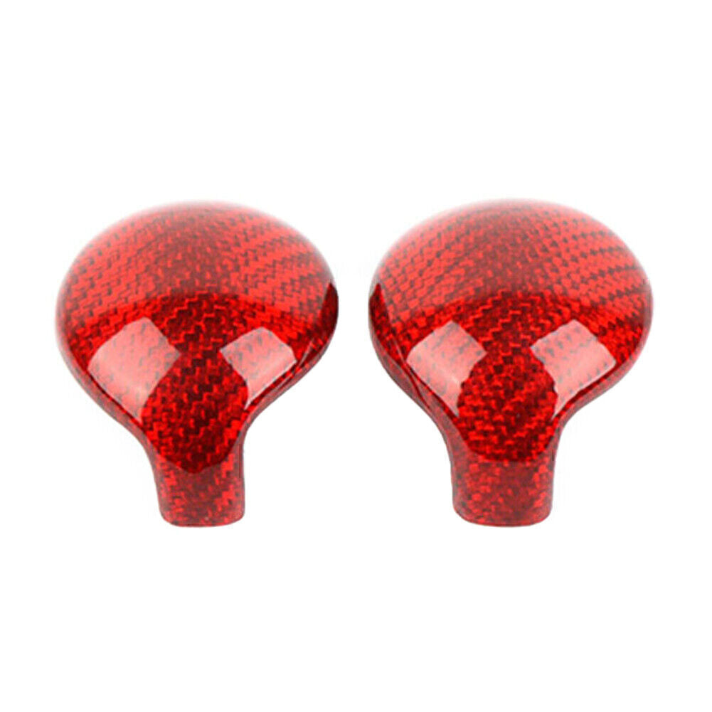Carbon Look Red Interior Gear Shift Knob Trim Cover Fit for Ford for Mustang 2015-2019