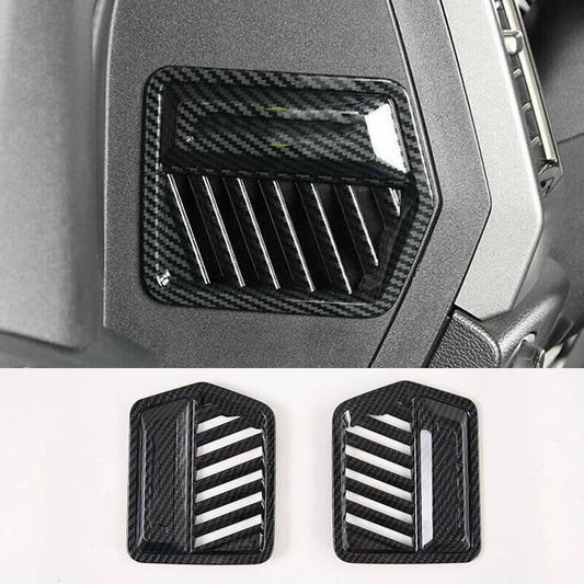 for Ford F150 F-150 2015-2020 Carbon Fiber Side Air Outlet Vent frame Cover Trim