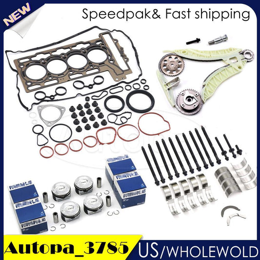 N14B16 1.6T Engine Rebuild Overhaul Kit w/ Timing Kit for Mini Cooper S R55-R59