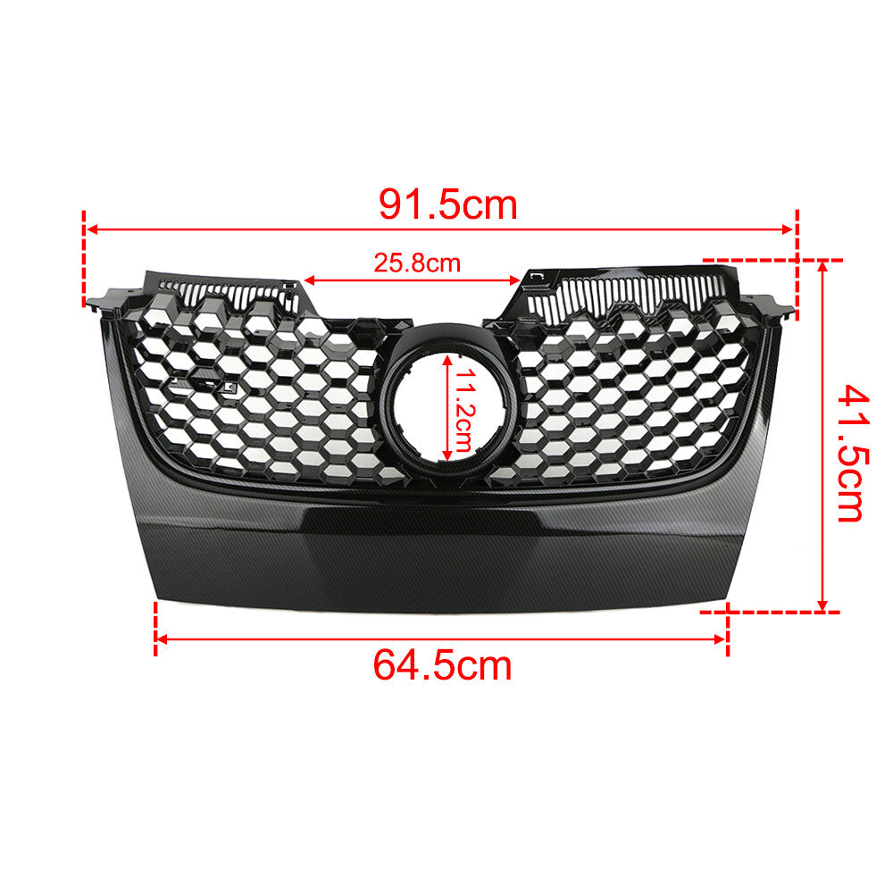 Front Center Bumper Grille Trim Cover Cap For 2005-2009 for VW for Jetta for Golf MK5