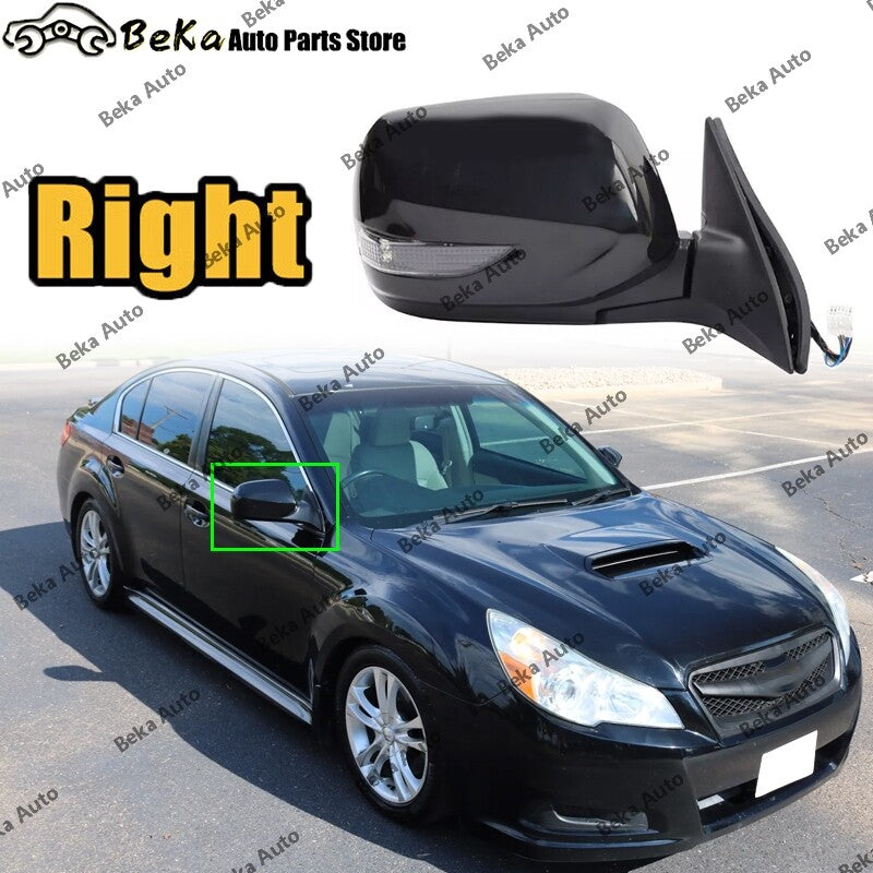 for Subaru Legacy 2010-2012 Right Door Wing Mirror 9Pins Power Fold Heated Black