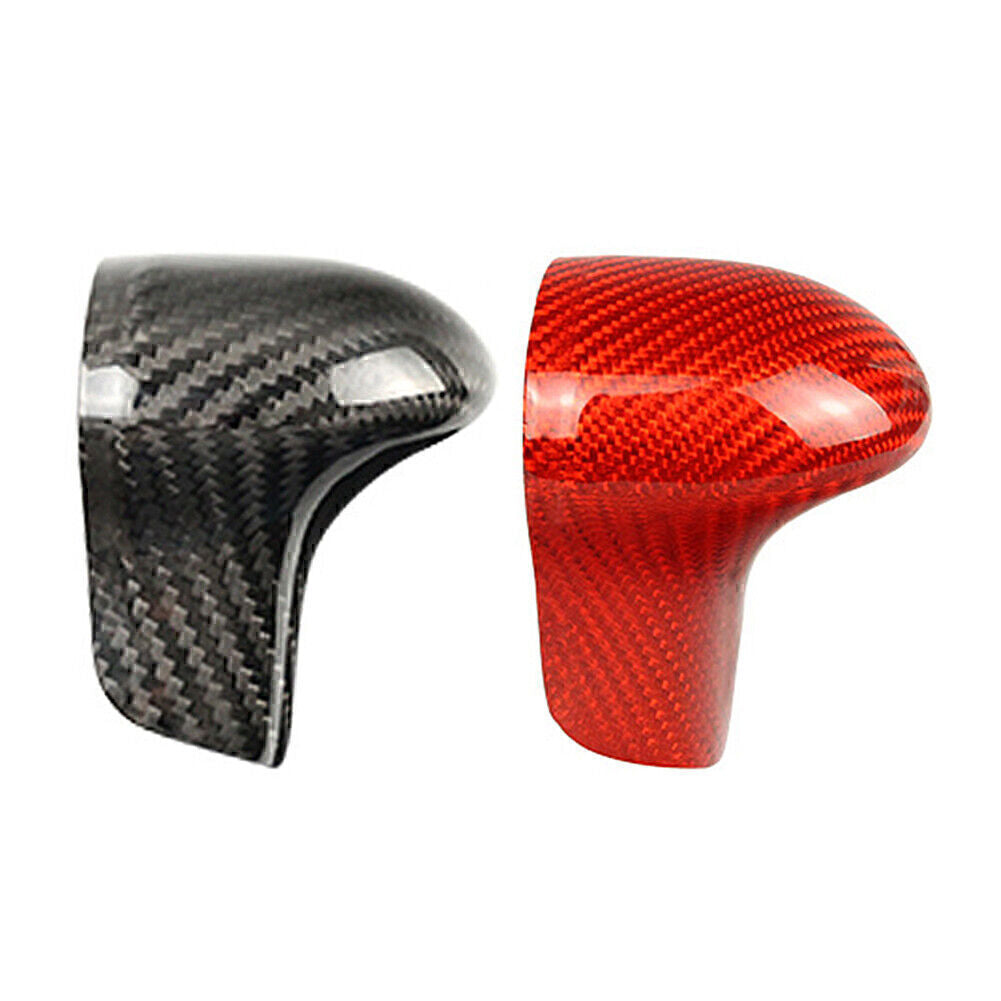 Interior Gear Shift Knob Trim Carbon Fiber Style Fit for Audi A4 A5 A6 A7 Q5 Q7 S6