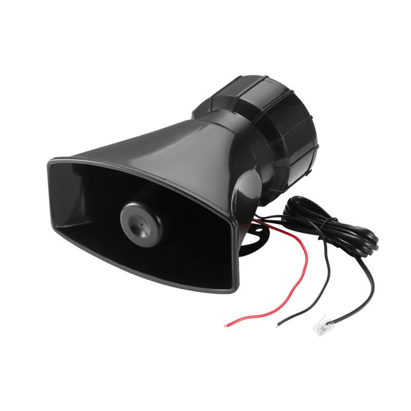 Car Truck MIC System 80W Loud Horn 110dB 7 Sounds Tone Speaker Microphone